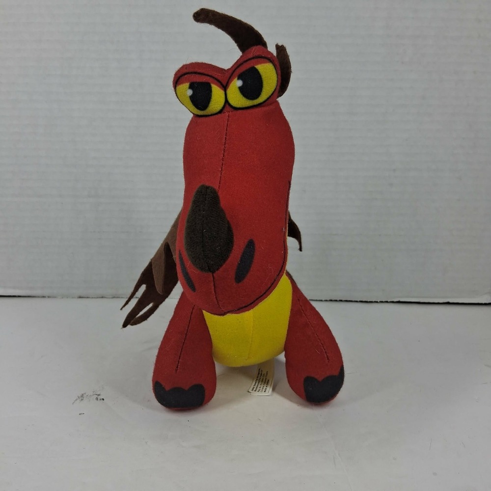 DreamWorks How to Train Your Dragon Hookfang Monstrous Nightmare Red Plush‎ 8in